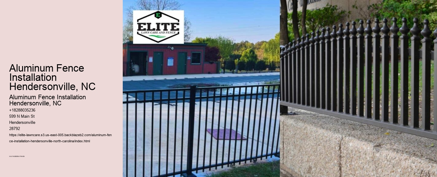 Aluminum Fence Installation Hendersonville, NC
