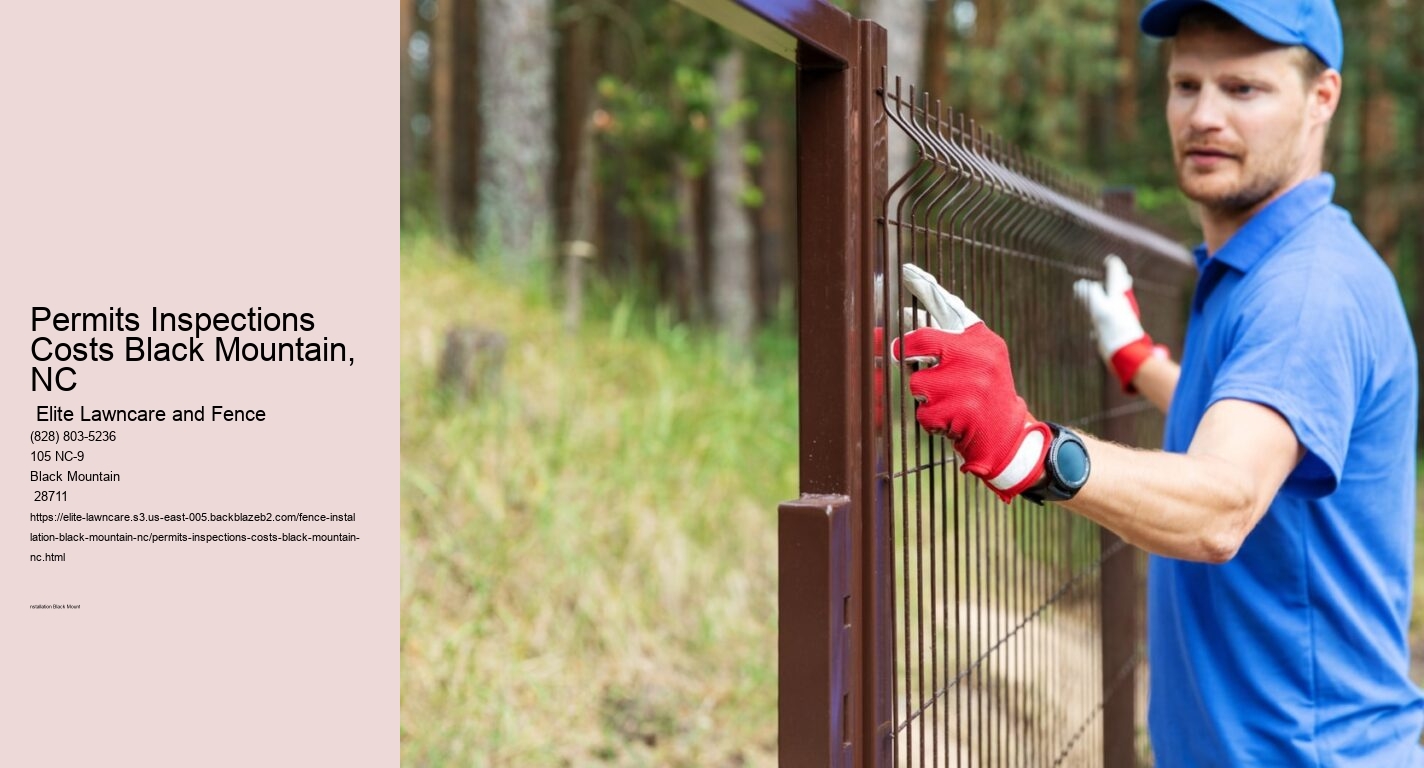 Permits Inspections Costs Black Mountain, NC